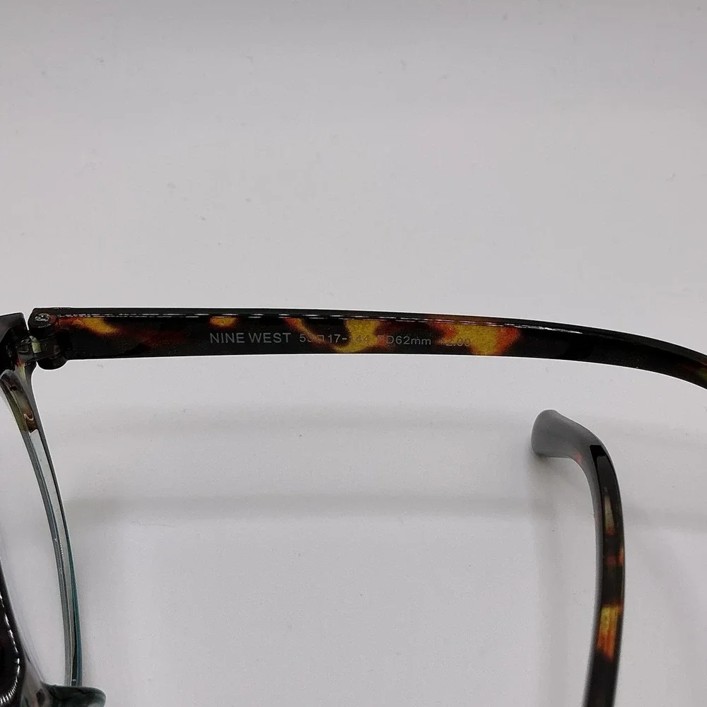NINE WEST NS0624 Quinn Brown Reading Eyeglass Frames‎ +2.00 Tortoise Turquoise
